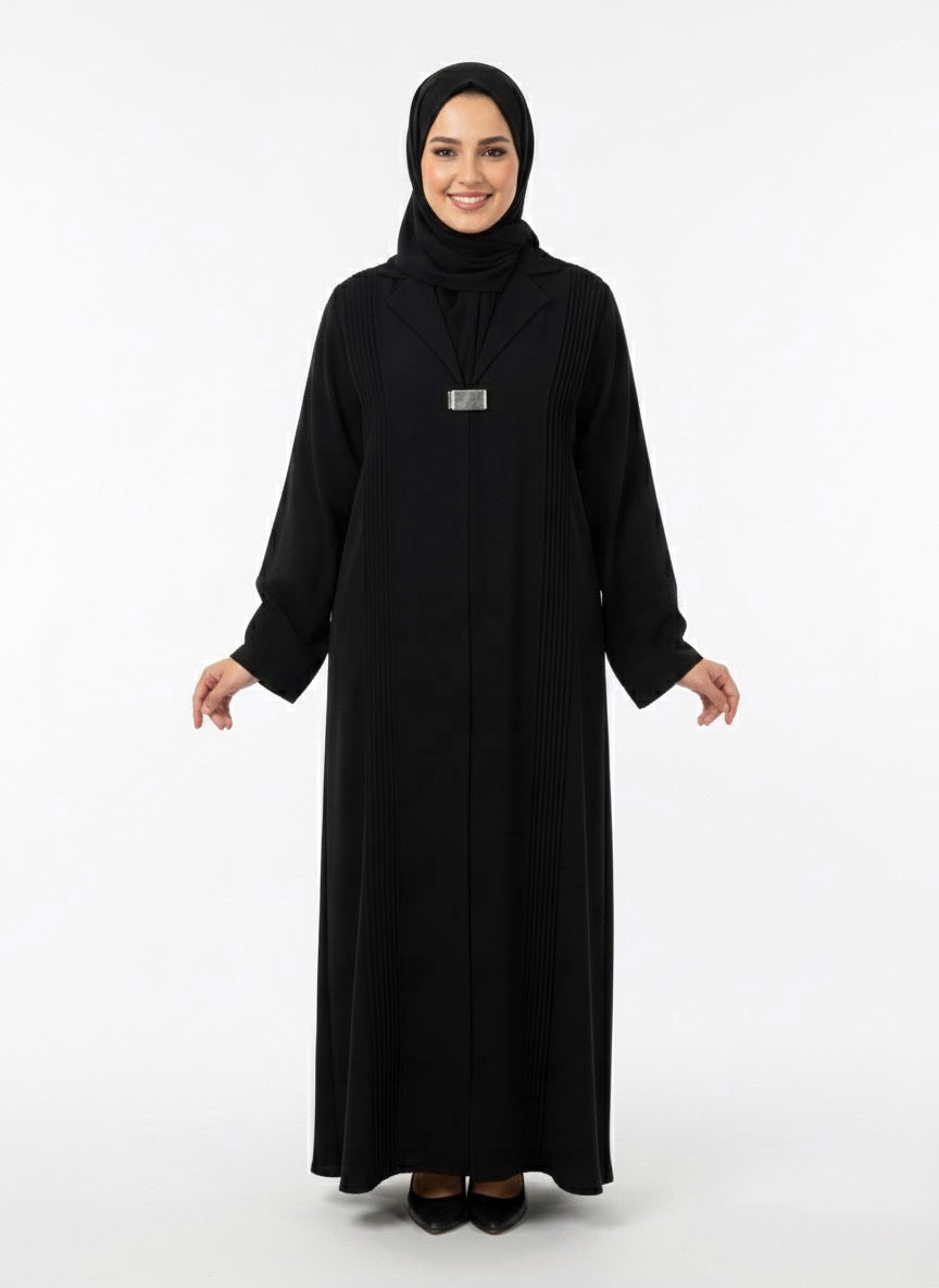 Modern Abaya with metal button