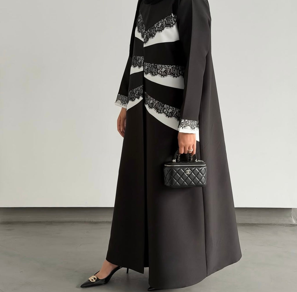 Formal Luxe Lace Abaya