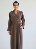 Tie linen abaya