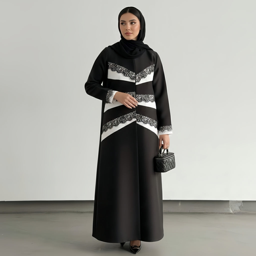 Formal Luxe Lace Abaya
